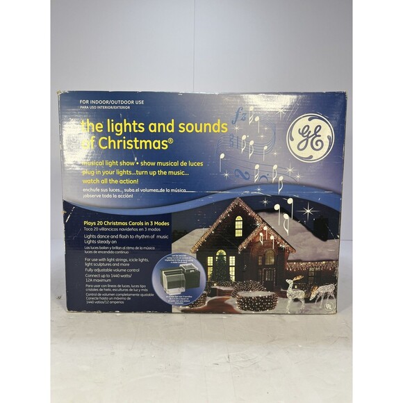 GE Pro-Line The Lights And Sounds Of Christmas Carols 20 Songs 3 Modes ~ - Picture 1 of 7